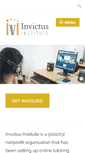 Mobile Screenshot of invictusinstitute.org
