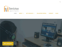 Tablet Screenshot of invictusinstitute.org